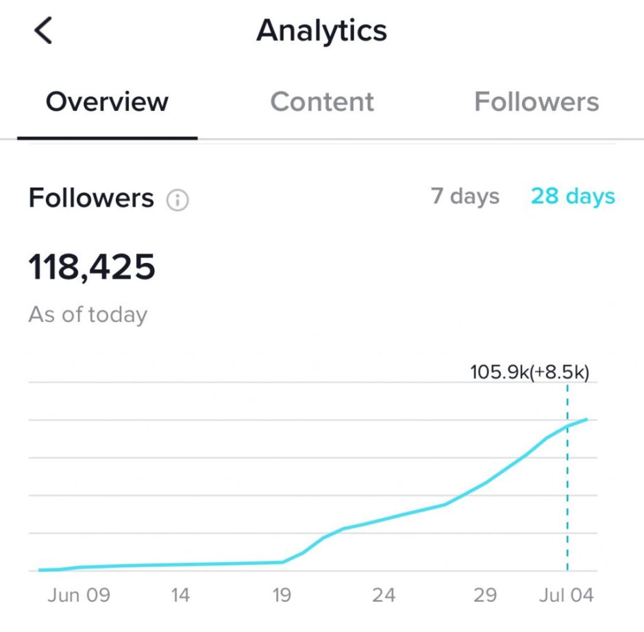 tiktok followers growth