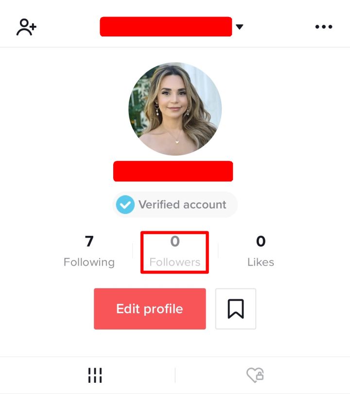 tiktok profile not showing followers