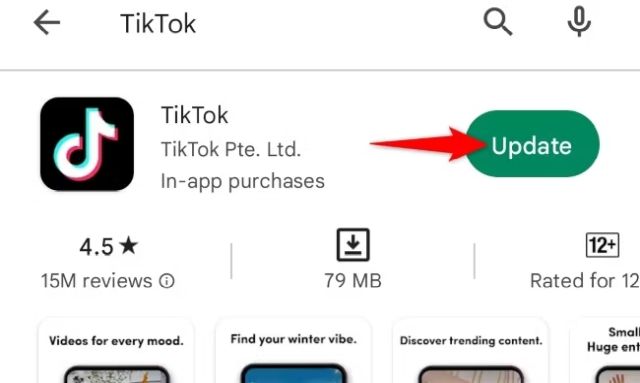 update tiktok app