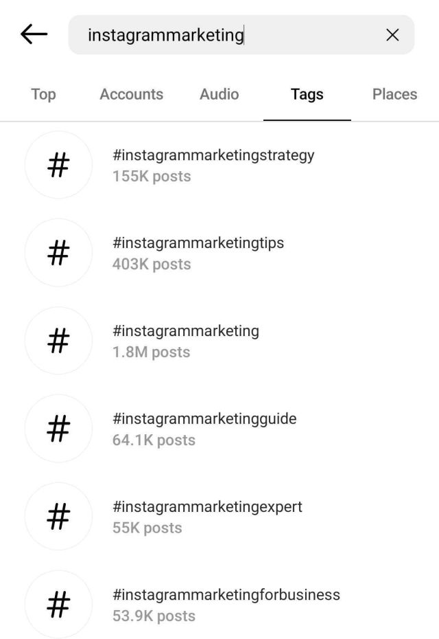 use proper hashtags on your posts