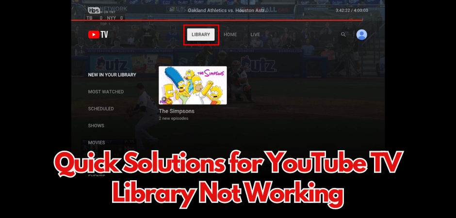 youtube TV library not working